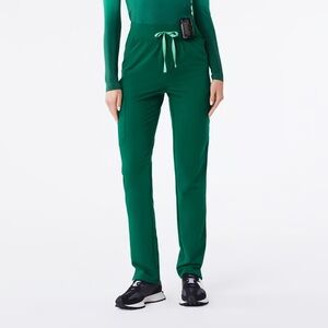 Figs Hunter Green High Waisted Yola Skinny Scrub Pants (L)